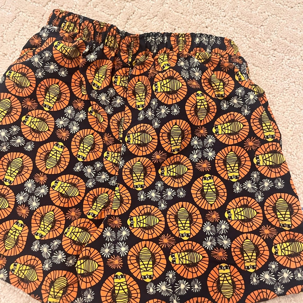 Patagonia Orange and Black Patterned Shorts